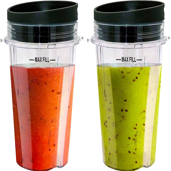 Universal 16 OZ Blender Flip Top to-go Seal Cup Lid Replacement Cups - Picture 1 of 11